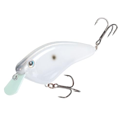 Strike King Hardliner Fishing Lure, Flat Sided Crankbait, Circuit Board Lip, Extra Tight Wobble, Size 4 Treble Hooks - color: Slick