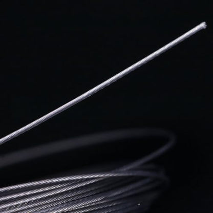 Saltwater Fishing Leader Stainless Steel 10 Meter Wire Spool Bite Proof For Lure Fishing And For Deep-Sea Angling Applications - size: 200 lb