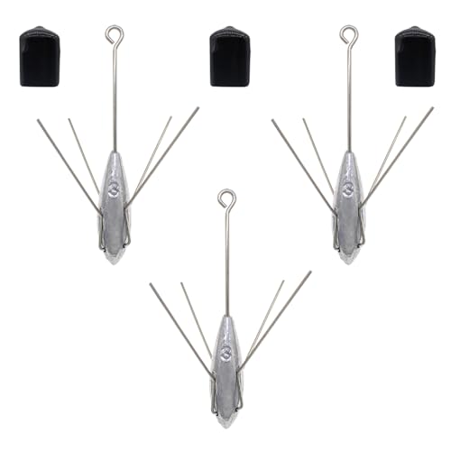 Fishing Sinkers Weight Lead Surfing Casting Spider Sinker Long Tail Weights | Fishing Equipment for Catfish Saltwater Ocean Beach Sand - style: 3oz - 3pcs