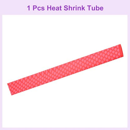 DMiotech Heat Shrink Sleeve Wrap Tubing x Tube Tubing for Fishing Rod Grips and Other Grips, Non Slip - Insulation - Waterproof 40'' Lengths, Dia 30mm Red Scales - color: Red Scales, size: Dia 30mm