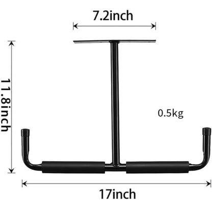 Overhead Garage Storage Hooks,Heavy Duty Ceiling Mounted Storage Rack,Hanging for Lumber,Fishong Rod,Pipe,Ladder (2 Pack)