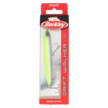 Berkley Berkley Drift Walker Saltwater - color: Chrome/Chartreuse, size: 4 3/10in - 1/2 oz