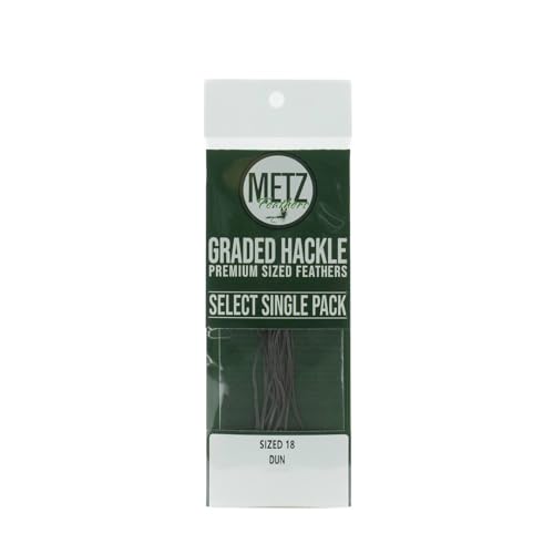 Metz Select Hackle Single Pack - color: Dun, size: 18