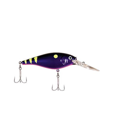 Berkley Flicker Shad Fishing Lure, Firetail Chrome Candy, 1/4 oz, 2 1/4in | 6cm Crankbaits, Size, Profile and Dive Depth Imitates Real Shad, Equipped with Fusion19 Hook - color: Firetail Chrome Candy, size: 2 1/4in - 1/4 oz