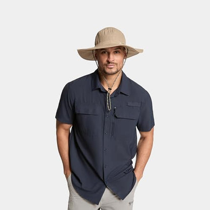 MISSION Cooling UPF Boonie Hat - Unisex Sun Hat for Hiking, Beach & Fishing - Sweat & Water Activated Technology - color: Khaki