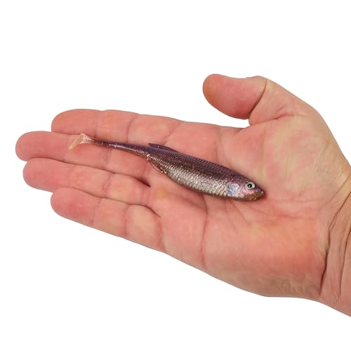 Berkley PowerBait Drip Swimmer Fishing Soft Bait - color: HD Purple Shiner, size: 5"