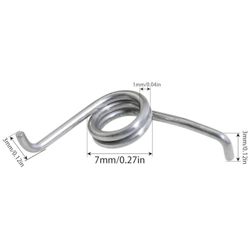 heyous 4PCS Stainless Steel Spinning Spring Fishing Reel Repair Part Fishing Accessories for Precise Tension and Torque Control - color: Silver