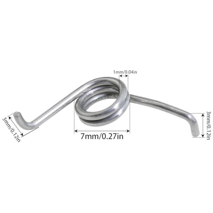 heyous 4PCS Stainless Steel Spinning Spring Fishing Reel Repair Part Fishing Accessories for Precise Tension and Torque Control - color: Silver