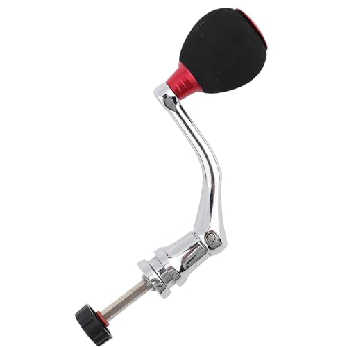 Fishing Reel Handle, Metal knobs Handle Grip Fishing Reel Rocker Arm Grip (Red-2000/3000) Fishing Reel Handle Reel Replacement Handle Fishing Reel Handle Replacement Reel Handle