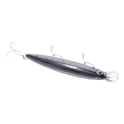 Calissa Offshore Tackle 110mm and 140mm California Inshore Fishing - Special Jerkbait Crankbait Surf Flash Fishing Salt Pro Lure Minnow Zebra MS Metallic Sardine Glow - size: 110mm, style: Anchovy