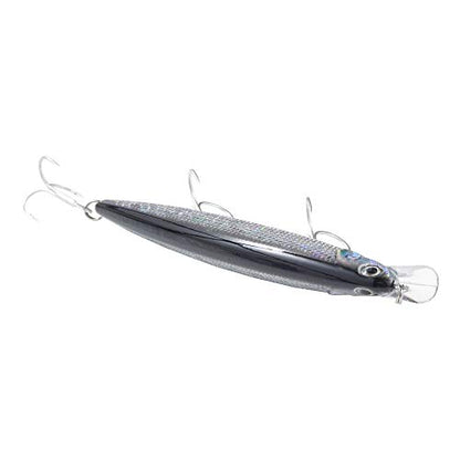 Calissa Offshore Tackle 110mm and 140mm California Inshore Fishing - Special Jerkbait Crankbait Surf Flash Fishing Salt Pro Lure Minnow Zebra MS Metallic Sardine Glow - size: 110mm, style: Anchovy