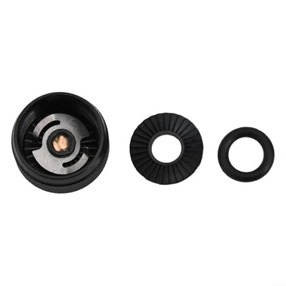 Fit for Abu Garcia Fishing Reel Brake Knob, Mechanical Spool Control Knob, Aluminum Alloy Spool Control with Internal Sound Kit Fit for 3 3.5 4 P5 Series, Fishing Reel Replacement Parts(Black)