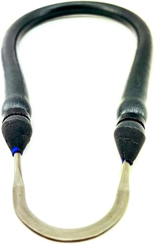 SPEARFISHING WORLD 5/8 Inch (16mm) O.D. Speargun Rubber Bands with Flat Stainless Steel Wishbone Fits Most Spearguns for Spearfishing Freediving & Scuba Diving - size: 24in for 48 in Spearguns