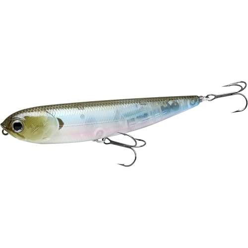 LUCKY CRAFT Sammy 115 Topwater Fishing Lures, 4.5" Midsized Surface Bait, Trout and Bass Lures, Walk-The-Dog Tournament Bait, Bass Fishing Gear - color: 238 Ghost Minnow