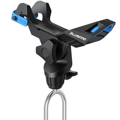 PLUSINNO 1/2/4 Pack Fishing Rod Holder for Ground, Upgraded Rod Holders for Bank Fishing, 360 Degree Adjustable Fishing Rod Holder Equipment, Fishing Gear, Fishing Gifts for Men. - style: Rod Holder-1 Pack