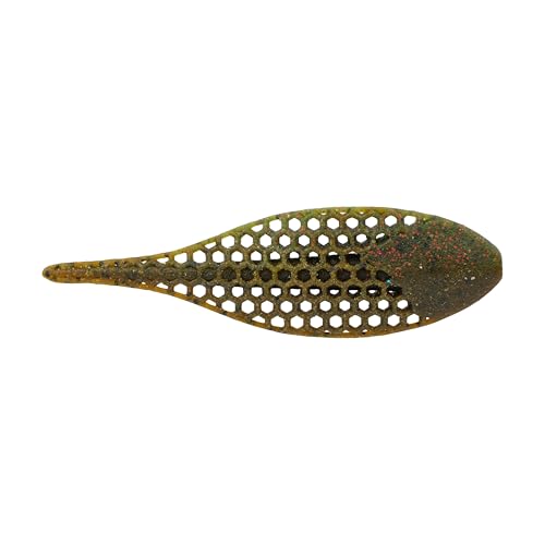 Berkley PowerBait MaxScent Flux-Gill - color: Green Pumpkin Watermelon Red, size: 3 1/2"
