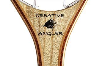 Wooden Trout Net with Clear Rubber Basket, 40 Inch Landing Net for Fly Fishing, Fish Safe Rubber Mesh Netting, Long Handle for Stream River Pond, Fly Fishing Gear by Creative Angler
