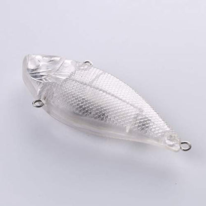 20pcs Fishing Crankbait Blanks,Unpainted Fishing Lures Blank Minnow Crankbaits Hard Bait Bodies Set DIY Fishing Tackle 8.1cm 16.7g