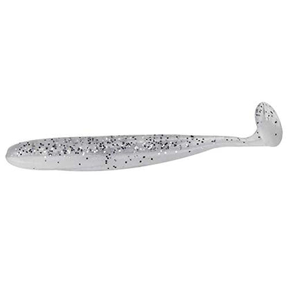 Zer one 20 PCS Fishing Soft Lure 7.5cm/2g Plastic T Tail Bait Artificial Worm Swimbait for Bass Trout Walleye Fishing Accessory - color: White