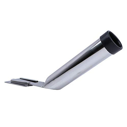 Deck Mount Fishing Rod Holder, Marine Grade Stainless Steel Adjustable Fishing Rod Holders, Support for Marine Boat Yacht - color: Silver 2 x 7740S