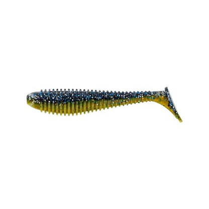 Moose Baits 3.8” Paddle Swimmer Soft Plastic Baits – Bass Fishing Lures - Soft Lure Bass, Durable Plastic Bait Swimmer for Freshwater Bass (6 Pack) - color: Sunfish