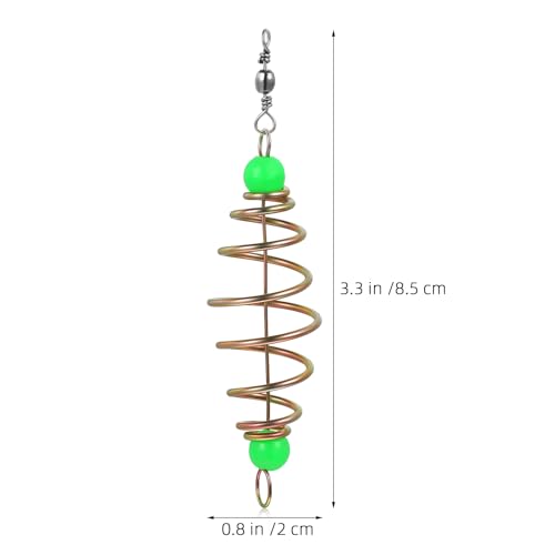 MAGICLULU Luminous Bead Spring Fish Bait Olive Shape Fishing Feeder Carp Bait Cage Fishing Accessories for Outdoor Angling