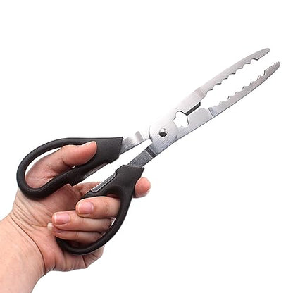 Multifunction Scissors Fishing Plier Scissor Braid Line Lure Cutter Hook Remover Tackle Tool Cutting Fish Tongs Stainless Steel Multi Functional Equipment Accessory