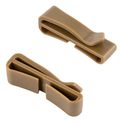 TACNEX Tactical Backpack Strap Clip Webbing Keeper Holder MOLLE Belt Hook Retainer Harness/Sling/Bag/Military Strap Stays - color: Coyote Brown, size: 1 1/2"