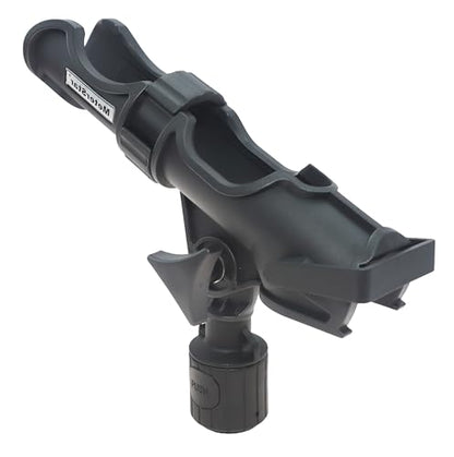 New Upgrade 360 Degrees MiniPort Fishing Rod Holder with Mini Rod Holder,Rod Holder with Track Mounting Base Kit with Installation Accessories and Tools - style: Reinforced - Round Base