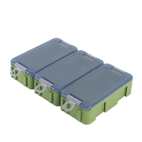Small Tackle Box, Portable Fishing Gear Organizer with Transparent Window and Luminous Seal, for Anglers and Fishing Beginners (Green) - color: Green