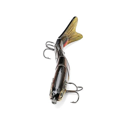 Large Multi Jointed Fishing Lures Bait,Big Giant Fishing Bass Lures,Crankbaits Swimbaits with Treble Hook - color: A4-7.87",4oz