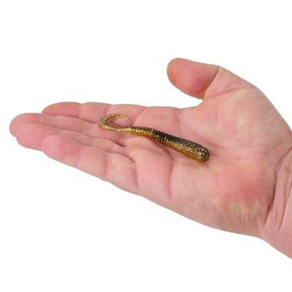 Berkley Berkley PowerBait Rib Worm - color: Midnight Shine