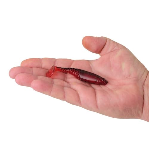 Berkley PowerBait Paddlin' PowerStinger Fishing Soft Bait - color: Ghost Red Craw, size: 3 1/2"