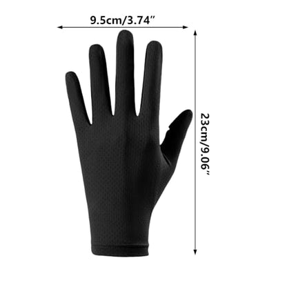 MiOYOOW Sun Protection Glove, 2PCS Fingerless Fishing Gloves Breathable Mesh Gloves with Non-Slip Silicone Palm for Men Women Driving Cycling - color: Black, style: Men'S