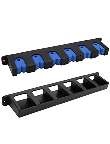 Horizontal Fishing Rod Rack Holders Wall-mounted Fish Pole Holder for Garage & Boat 6-Rod Storage Racks -1 Pair Rod Holder Rod Holder (1 Pair Vertical Blue) - color: 1 Pair Vertical Blue