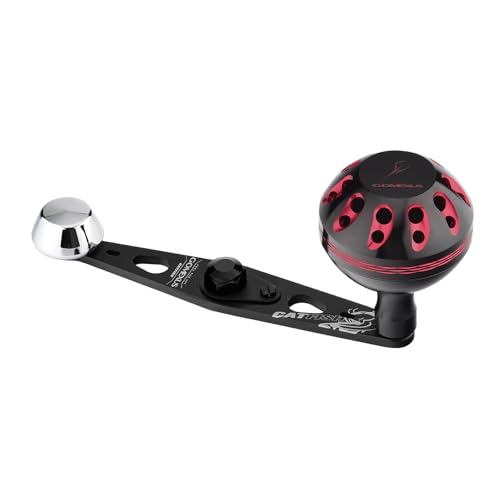 GOMEXUS Power Handle for Abu Garcia Ambassadeur C3/C4/S/SX 5000-7000 Round Fishing Reels Catfish Special Crank - color: For Abu 5000-6500 Red