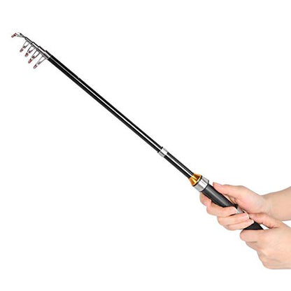 Telescoping Fishing Rod, Short Saltwater Telescopic Fishing Pole for Boat Fishing for Ice Fishing(1 Meter)