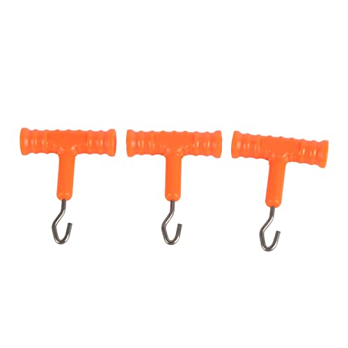 3 Pieces Knot Puller Fishing Lure Rig Tool Accessories Outdoor Fishing (Orange) - color: orange