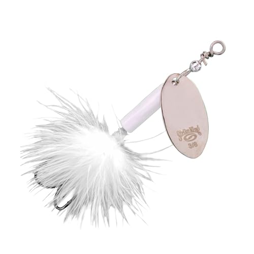 Strike King Bitsy Spinner Wire Bait - color: 204 - White, size: 3/8 oz