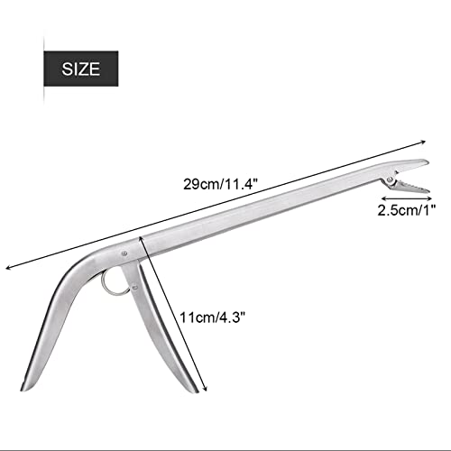 Fish Hook Remover Tool, 11.4 Inch Fishing Pliers Hook Remover, Stainless Steel Dehooker Tool Fishing for Fishermen, Quick Removal