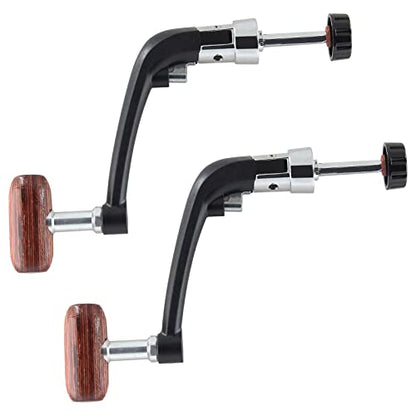 Jiozermi Fishing Reel Power Handle, Small Size, 2 Pcs | Rotary Knob, Stainless Steel, Spinning Reel Handle, Replacement Grip Parts