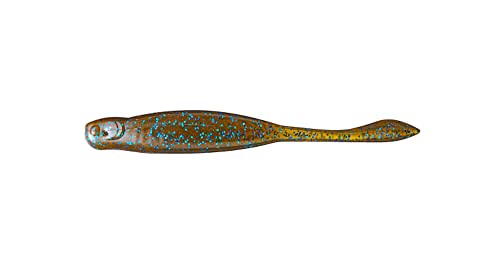 X Zone Lures Hot Shot Minnow Lures for Bass and Walleye, Infused with X Zone Scent Formula, 3.25" (8 Pack) - color: Green Pumpkin Blue