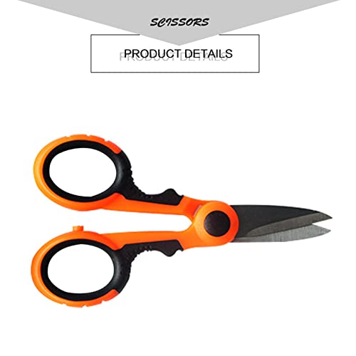 Fishing Line Scissors, Scissors Braid Cutters Stainless Steel Fishing Tools Small Fishing Pliers Portable Ergonomic Mini Fishing Scissors Fishing Line Cutters with Anti Slip Handle