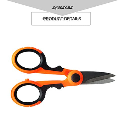 Fishing Line Scissors, Scissors Braid Cutters Stainless Steel Fishing Tools Small Fishing Pliers Portable Ergonomic Mini Fishing Scissors Fishing Line Cutters with Anti Slip Handle