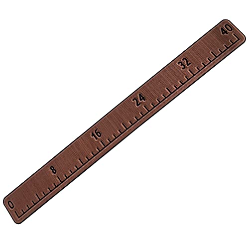 Foam Fish Ruler with Adhesive Backing, EVA Fish Ruler for Boat Accessories Marine Fishing Measuring Tool, Fish Measuring Tape for Kayak, Fishing Boat, Cooler Ruler (40" Fish Ruler) - color: Dark Brown