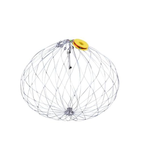 Soft Fishing Net Automatic Opening Closing Soft Steel Wire Multi-Functional | Fishing Accessories Fishing Net Multi-functional for Crabbing Lobster Crayfish Outdoor Inland Saltwater Lake River Mar - size: Diameter 72cm