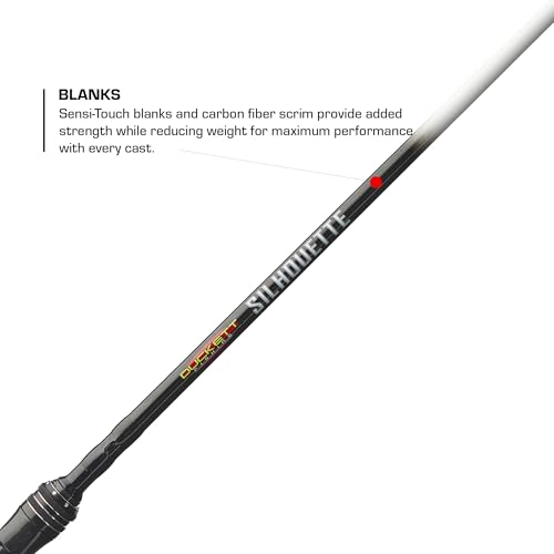 Duckett Fishing Silhouette Spinning & Casting Rods, Premium Lightweight Fishing Rod for All Skill Levels, Sensitive Sensi-Touch Blanks, Durable 316 Stainless Micro-Guides - size: 7'0" Medium Heavy Fast Casting