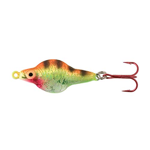 Lindy Rattl'N Flyer Spoon Hybrid Ice Fishing Lure Jigging Spoon - color: Perch, size: 1/4 oz