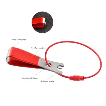 Fly Tying Fishing Line Cutter Scissors Stainless Construction Sliding Mechanism for Easy Carrying on Vests Bags Fishing Braided Line Scissors - color: Blue