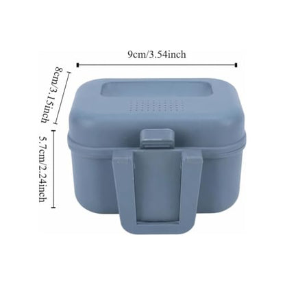 2Fishing Bait Boxes 2026 New- Water Proof Live Bait Container for Shrimp,Portable Bait Holder for Freshwater & Saltwater Fishing (Grey,3.54×3.15×2.24In)